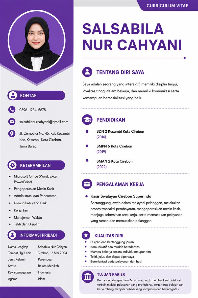 Hasil CV 10